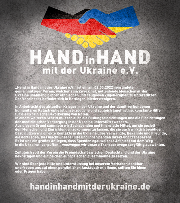 Hand in Hand mit der Ukraine